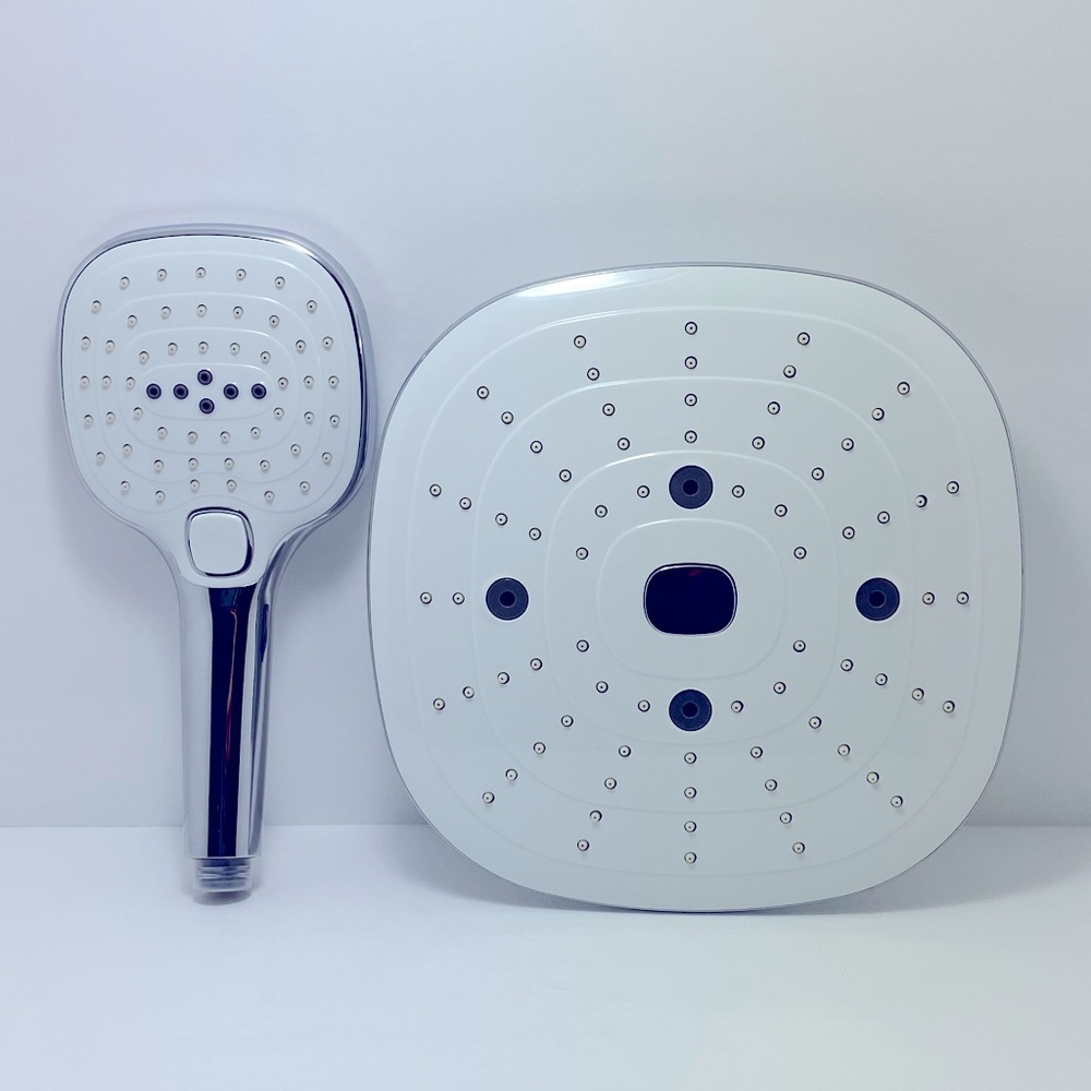 VADIV 9.5” High Pressure Shower Head Combo With Adjustable Fixed Showerhead